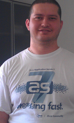 Alexander in JBoss AS t-shirt